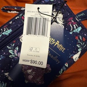 Vera Bradley Harry Potter RFID All in One Crossbody Forbidden Forest Purse NWT